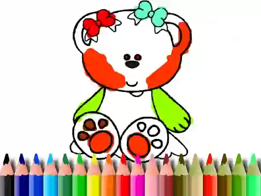 Back to School: Sweet Bear Coloring — безкоштовна онлайн гра