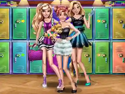 Princesses College Day — безкоштовна онлайн гра