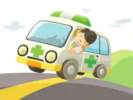 Cartoon Ambulance — безкоштовна онлайн гра