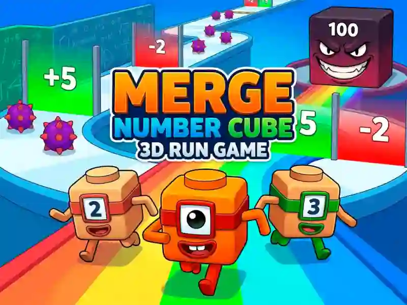 Merge Number Cube 3d Run Game — безкоштовна онлайн гра