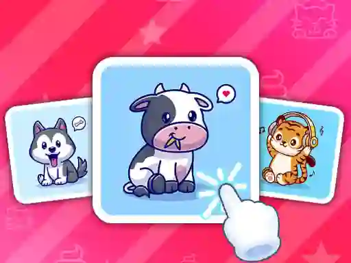 Cute Animal Cards — безкоштовна онлайн гра