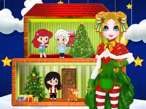 Christmas Puppet Princess House — безкоштовна онлайн гра
