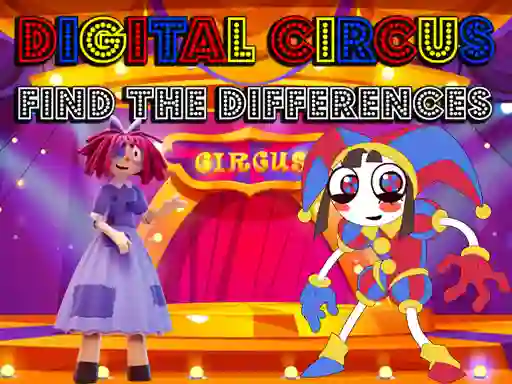 Digital Circus Find The Differences — безкоштовна онлайн гра