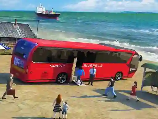Water Surfer Bus Simulation Game 3D — безкоштовна онлайн гра