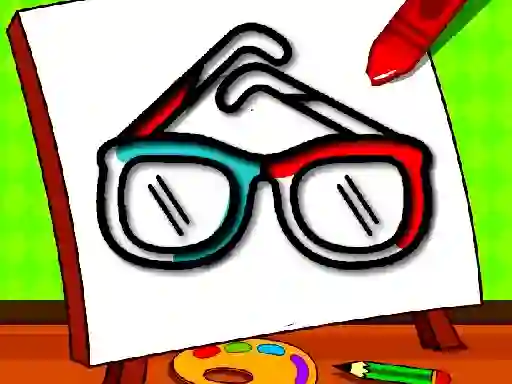 Easy Kids Coloring Glasses — безкоштовна онлайн гра