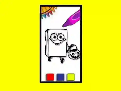 SpobgeBob Halloween Coloring Book — безкоштовна онлайн гра