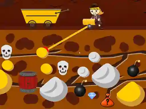 Lady Gold Miner — безкоштовна онлайн гра