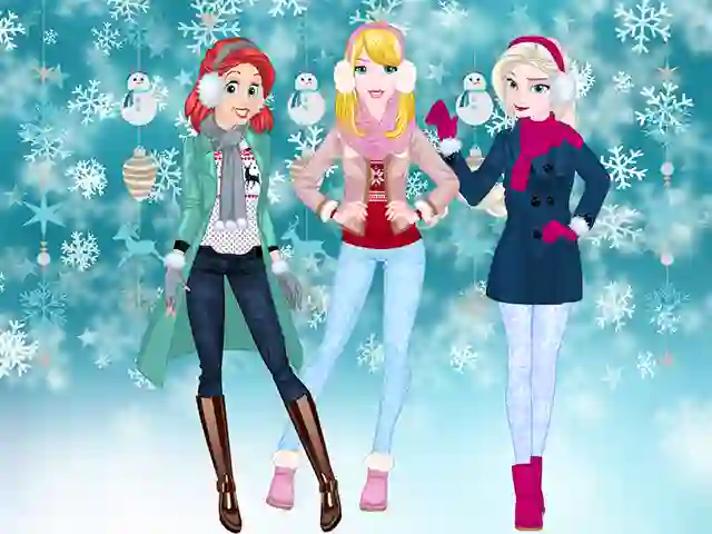 Princesses Winter Spree — безкоштовна онлайн гра