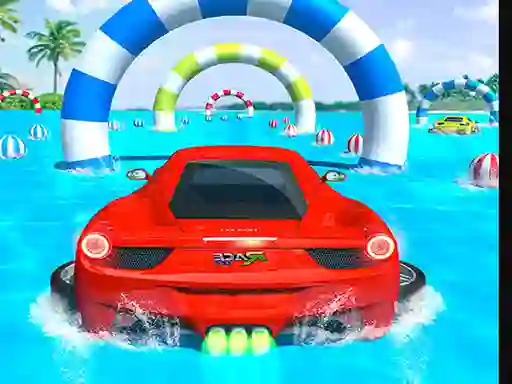 Water Surfing Car Stunts Car Racing — безкоштовна онлайн гра