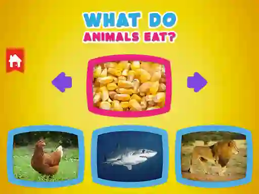 What Do Animals Eat? — безкоштовна онлайн гра