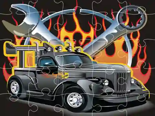Hot Rod Jigsaw — безкоштовна онлайн гра