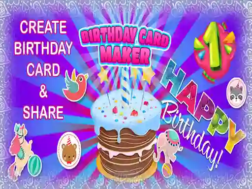 Birthday Card Maker — безкоштовна онлайн гра