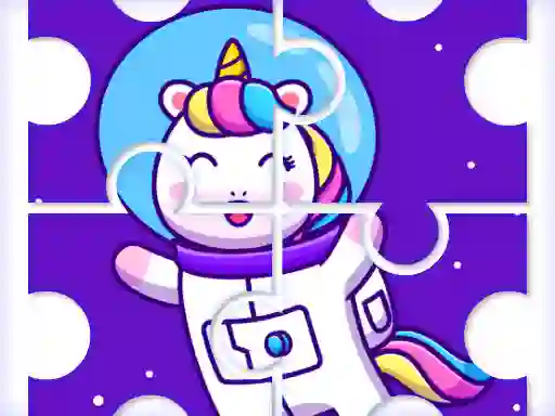 Cute Rainbow Unicorn Puzzles — безкоштовна онлайн гра