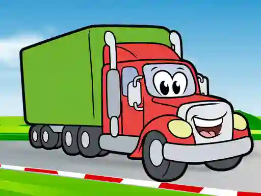 Happy Trucks Coloring — безкоштовна онлайн гра