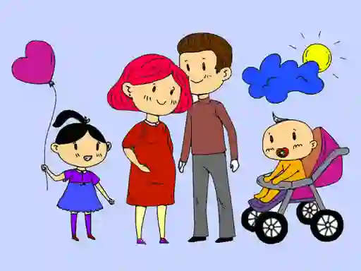 Happy Family Coloring Book — безкоштовна онлайн гра