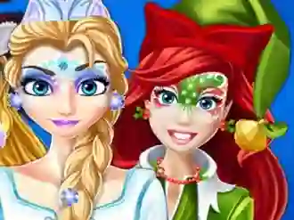 Christmas Face Painting — безкоштовна онлайн гра