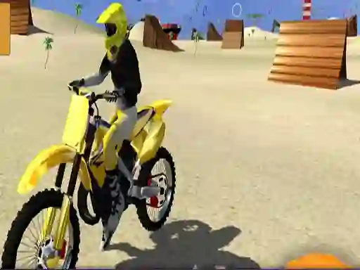 Motor Cycle Beach Stunt — безкоштовна онлайн гра