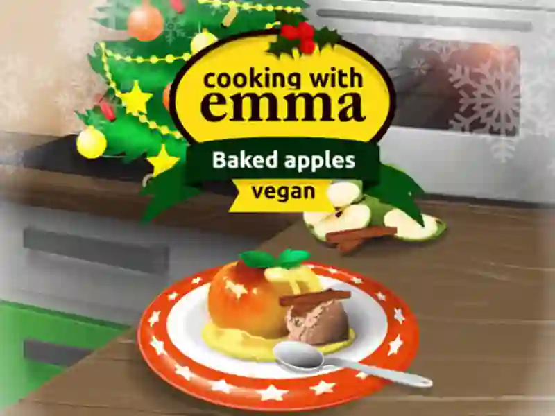 Cooking with Emma Baked Apples vegan — безкоштовна онлайн гра