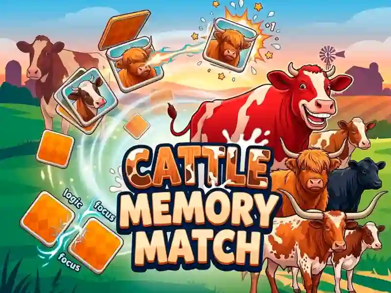 Cattle Memory Match — безкоштовна онлайн гра