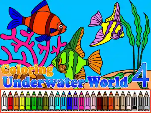 Coloring Underwater World 4 — безкоштовна онлайн гра