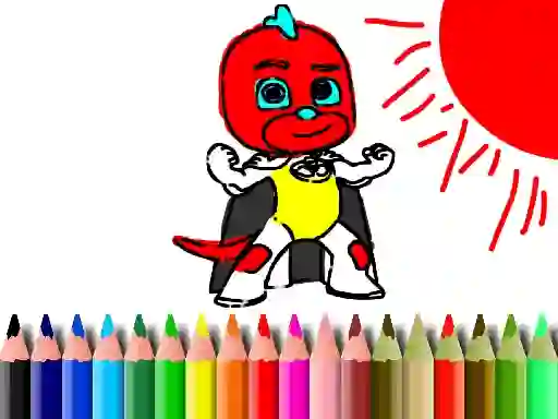 Back To School: Mask Boy Coloring — безкоштовна онлайн гра