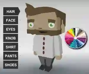 Coloring Bloxy Boy — безкоштовна онлайн гра