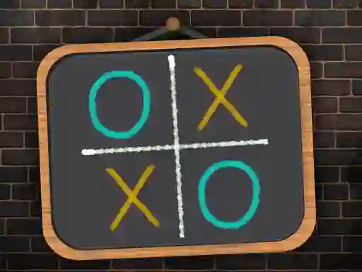Tic Tac Toe blackboard — безкоштовна онлайн гра