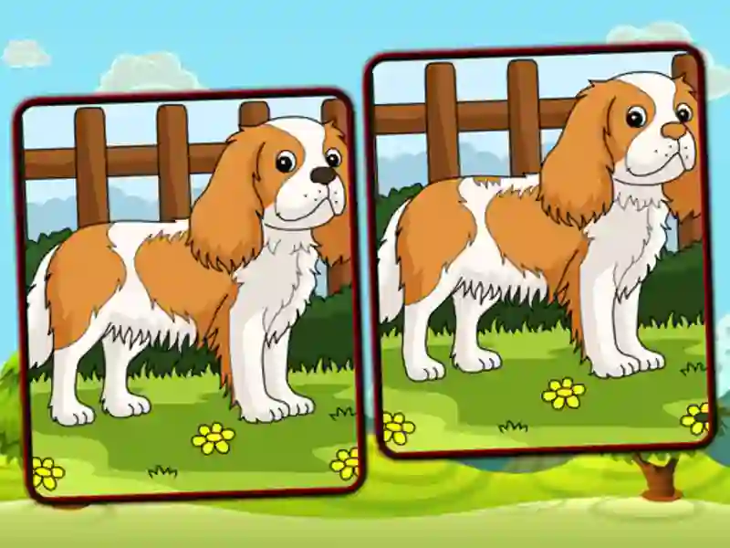 Dogs Spot the Differences — безкоштовна онлайн гра