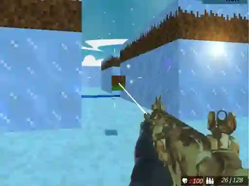 Blocky Swat Shooting Iceworld Multiplayer — безкоштовна онлайн гра