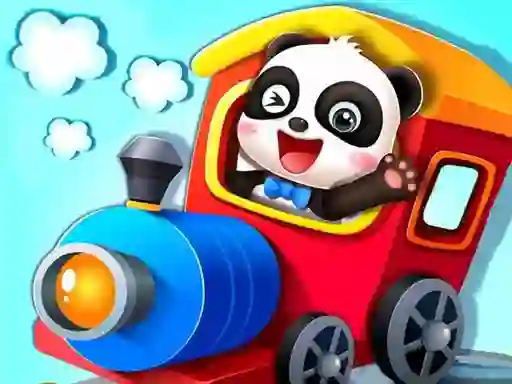 Baby Panda Train Driver — безкоштовна онлайн гра