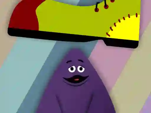 Grimace vs giant clown shoes — безкоштовна онлайн гра