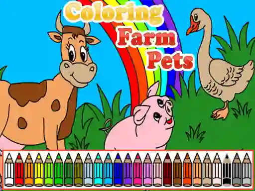 Coloring Farm Pets — безкоштовна онлайн гра