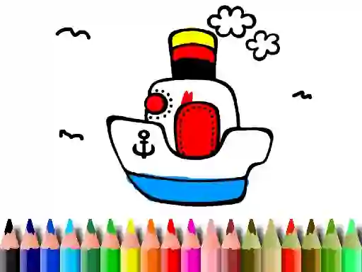 Back to School: Boat Coloring — безкоштовна онлайн гра