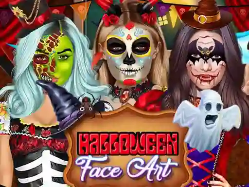 Kylie Jenner Halloween Face Art — безкоштовна онлайн гра