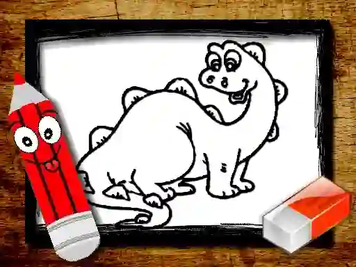 Back To School: Dinosaur Coloring Book — безкоштовна онлайн гра