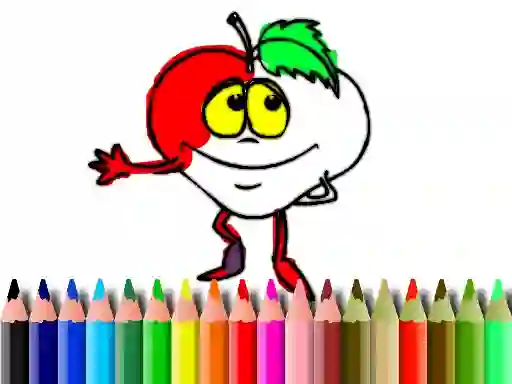 Back To School: Fruits Coloring — безкоштовна онлайн гра