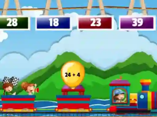 Math Train Addition — безкоштовна онлайн гра