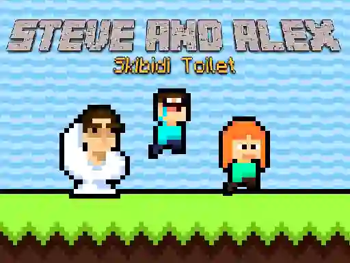 Steve and Alex Skibidi Toilet — безкоштовна онлайн гра