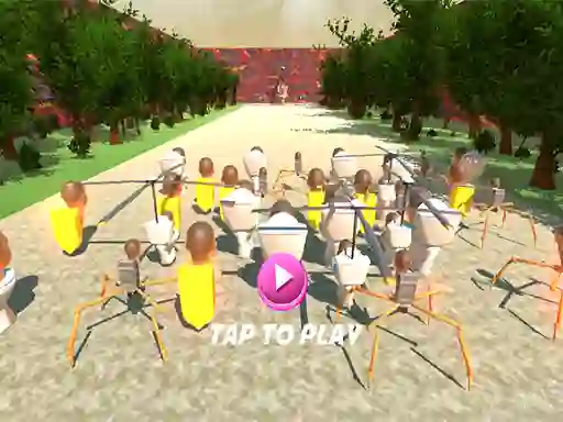 SQUID TOILET 3D — безкоштовна онлайн гра