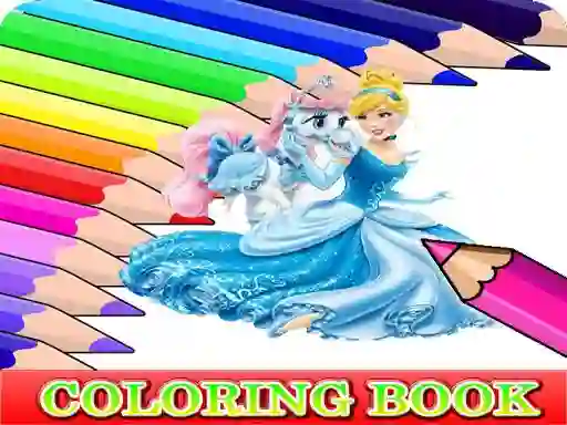 Coloring Book for Cinderella — безкоштовна онлайн гра