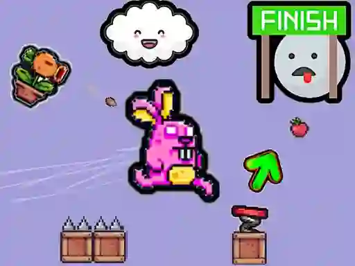 Cute Rabbit's Challenging Adventure — безкоштовна онлайн гра