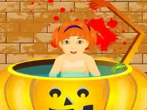 Little Baby Halloween Bathing — безкоштовна онлайн гра