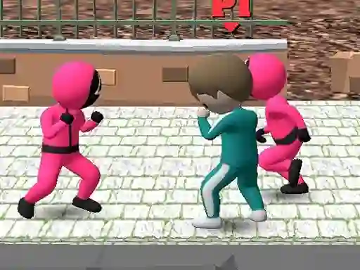 Squid Game Multiplayer Fighting — безкоштовна онлайн гра