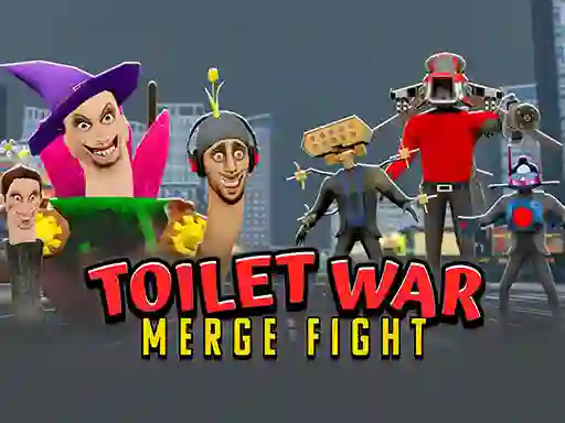 Toilet War: Merge Skibidi — безкоштовна онлайн гра