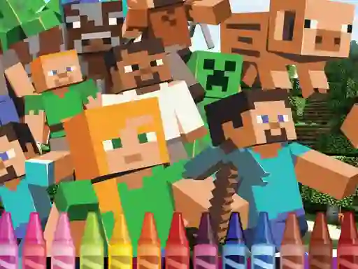4GameGround Minecraft Coloring — безкоштовна онлайн гра