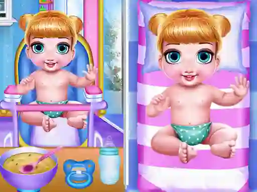 Princess New Born Twins Baby Care — безкоштовна онлайн гра
