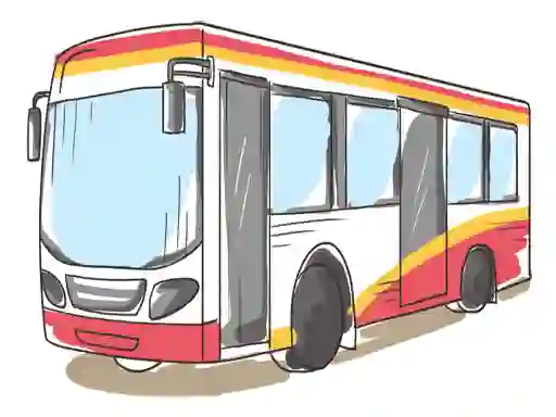 Cartoon Bus Slide — безкоштовна онлайн гра