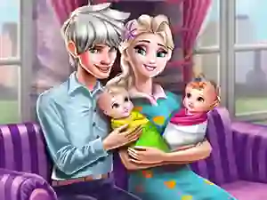 Ice Queen Twins Family Day — безкоштовна онлайн гра