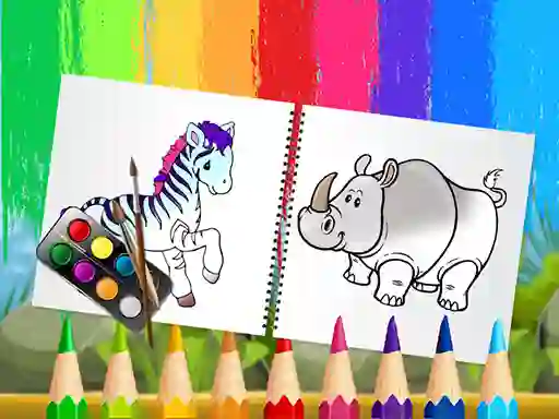 Funny Animals Coloring Book — безкоштовна онлайн гра