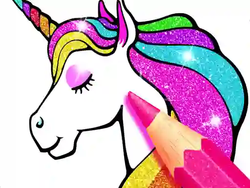 Unicorn Coloring Book Glitter — безкоштовна онлайн гра